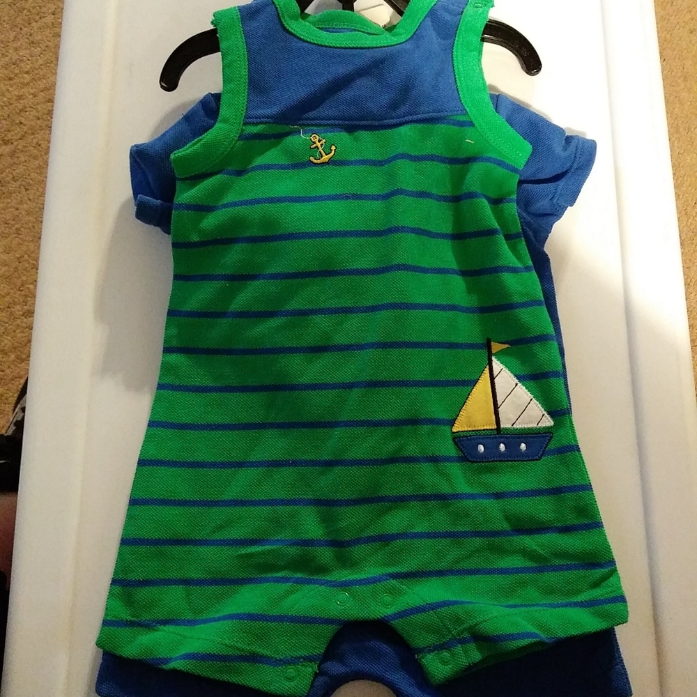 Little Me 2Pk Romper and Hat